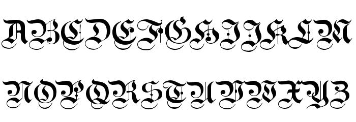Kanzlei Light Font Litere mari