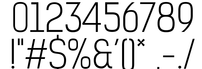 KelsonSans-LightBG フォント その他の文字