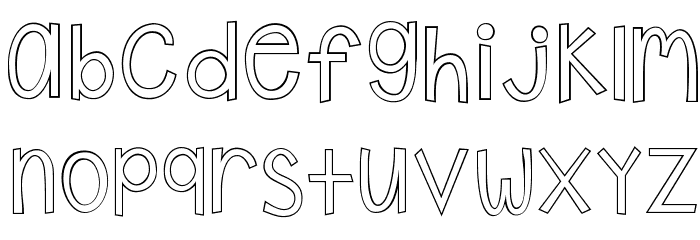 KG Shake it Off Outline Fonte MINÚSCULAS