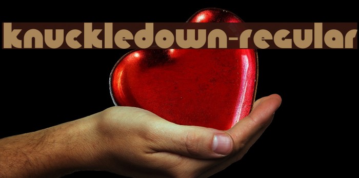 KnuckleDown-Regular फ़ॉन्ट examples