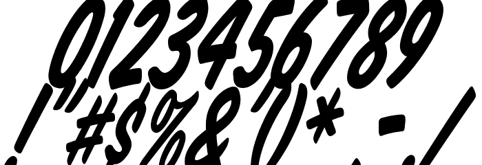 Komika Title - Tilt Font OTHER CHARS