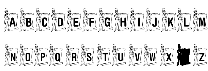 KR Lincoln Font Litere mari