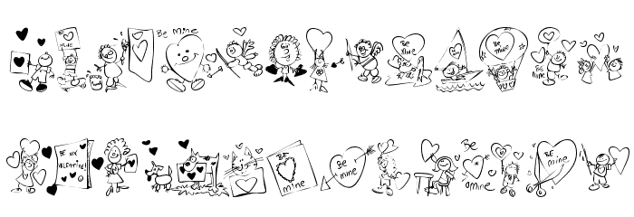 KR Valentine Kids 2006 Caratteri MAIUSCOLE