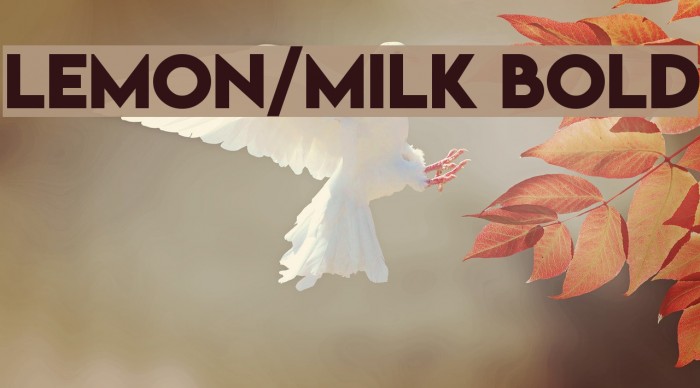 Lemon/Milk bold لخطوط تنزيل examples