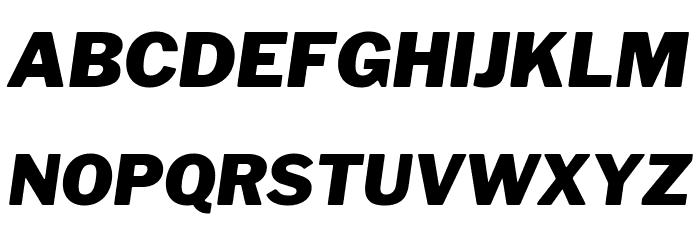 Libre Franklin Black Italic Шрифта ВЕРХНИЙ
