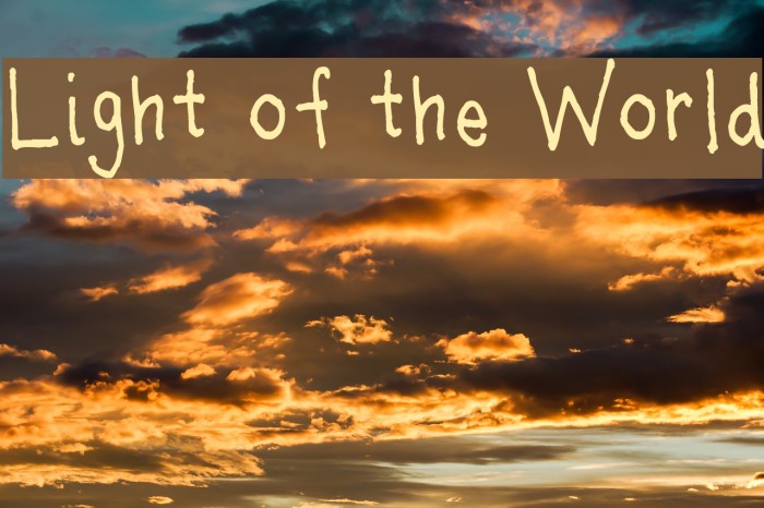Light of the World Caratteri examples