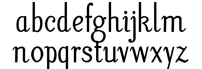 LitosScript-SemiBold Schriftart Kleinbuchstaben