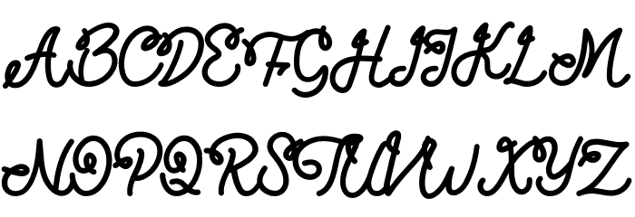 LittleThomasRegular Font UPPERCASE