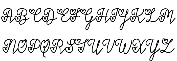 LoversinFebruary Font Litere mari