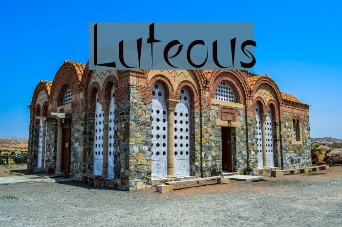 Luteous 字体 examples