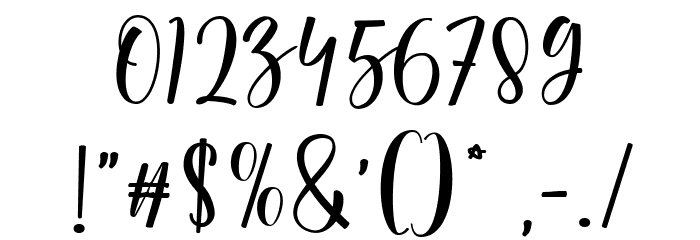 Mallesa Regular Font OTHER CHARS