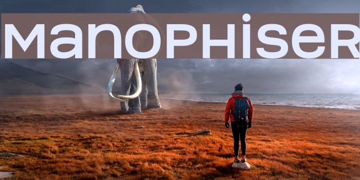 Manophiser फ़ॉन्ट examples