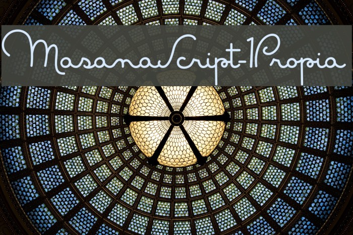 MasanaScript-1Propia Font examples