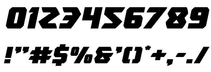 Master Breaker Expanded Italic 字体 其它煤焦