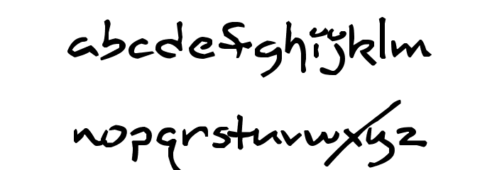 Maxine Script Шрифта строчной