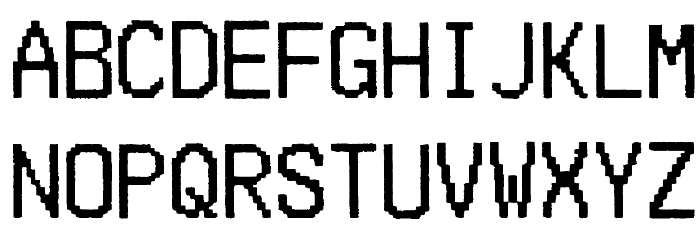 Merchant Copy Doublesize フォント 大文字