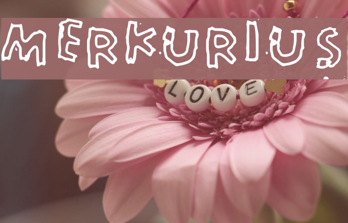 Merkurius फ़ॉन्ट examples