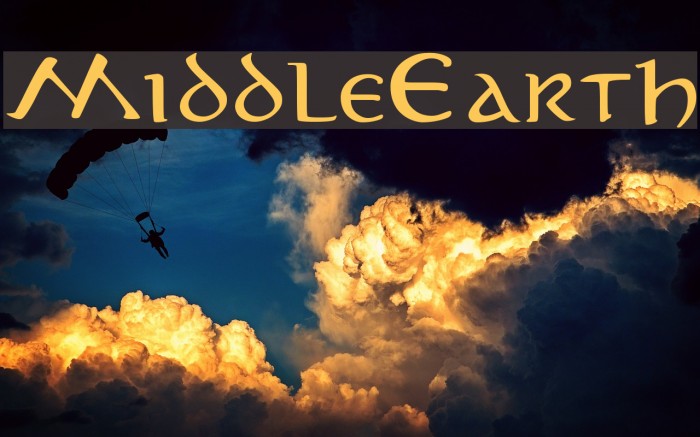 MiddleEarth फ़ॉन्ट examples