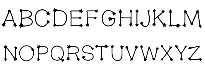 MidnightConstellations フォント 大文字