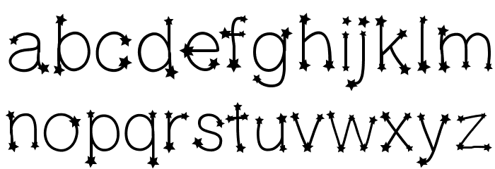 MidnightConstellations フォント 小文字