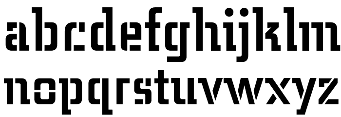 MidnightKernboyStencil لخطوط تنزيل صغيرة