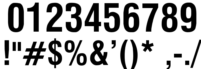Milford Condensed Bold Schriftart Anderer Schreiben