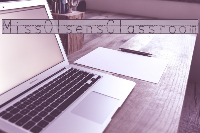Miss Olsen's Classroom फ़ॉन्ट examples
