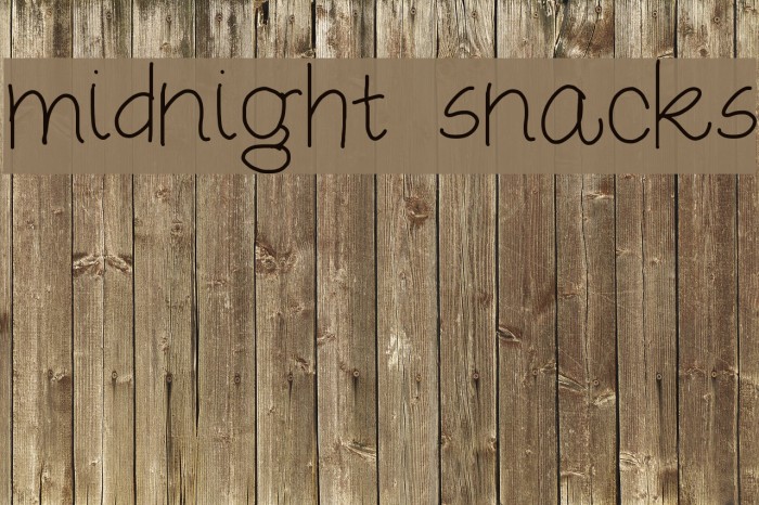 midnight snacks フォント examples