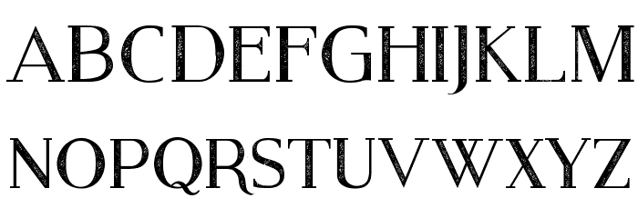 Modern Serif Eroded 字体 大写