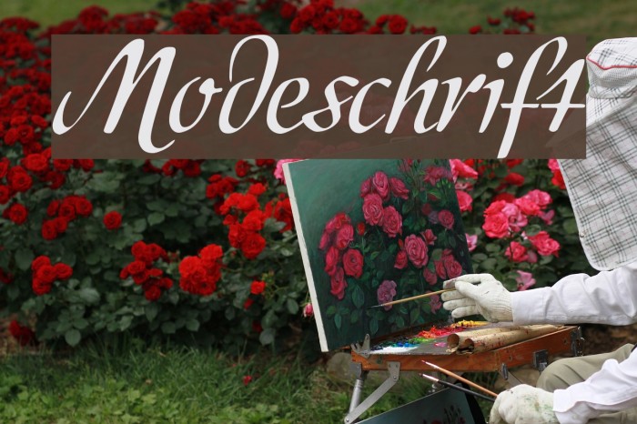 Modeschrift Caratteri examples