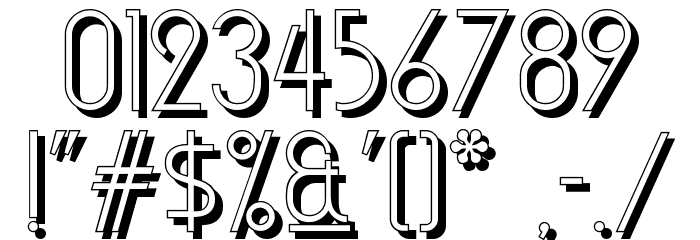 Monicas Salon Shadow NF フォント その他の文字