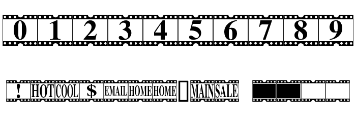 Movie Times Schriftart Anderer Schreiben