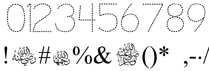 Mv Jadheedh Trace Font OTHER CHARS