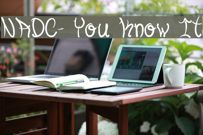 NADC- You Know It Schriftart examples