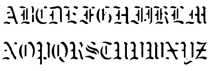 naked-monk Font UPPERCASE