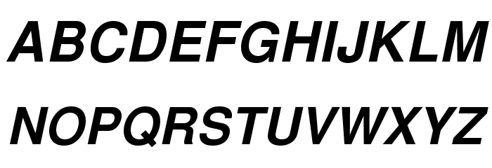 NimbusSanL-BolIta 字体 大写