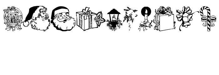Noel Dingbats फ़ॉन्ट अन्य घर का काम