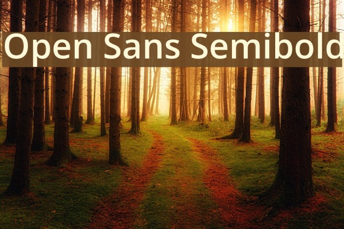 Open Sans Semibold لخطوط تنزيل examples