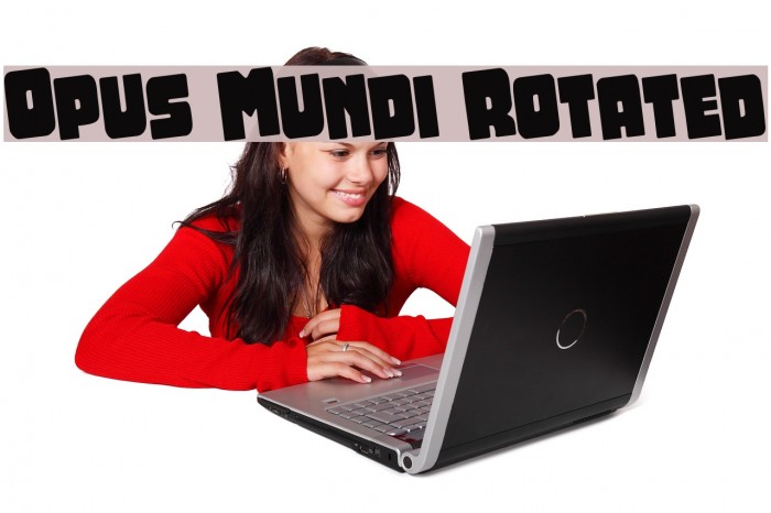 Opus Mundi Rotated Шрифта examples