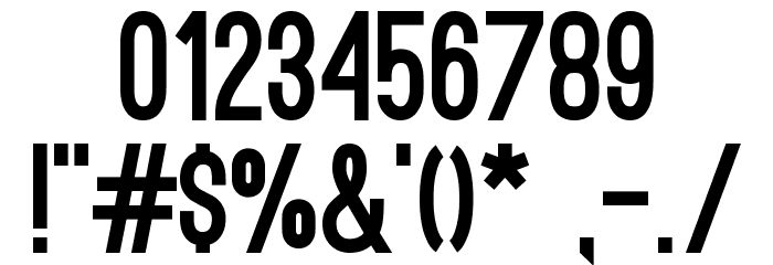 Ostrich Sans Black Шрифта ДРУГИЕ символов