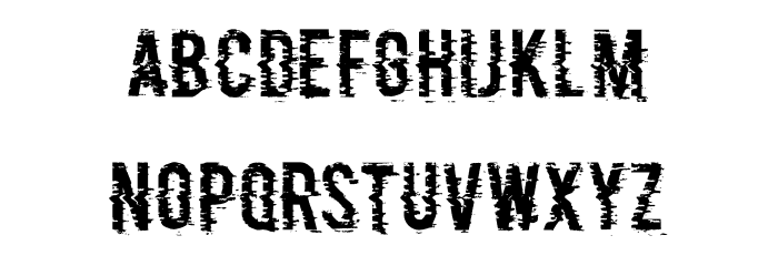 P&F Regular Font LOWERCASE