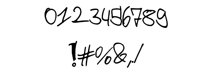 p4r4d0x_h4ndwr1tt3n Font OTHER CHARS