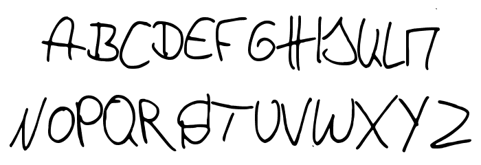 p4r4d0x_h4ndwr1tt3n Font UPPERCASE