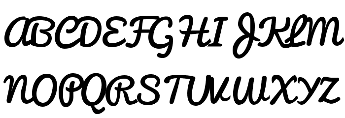 Pacifico Font UPPERCASE