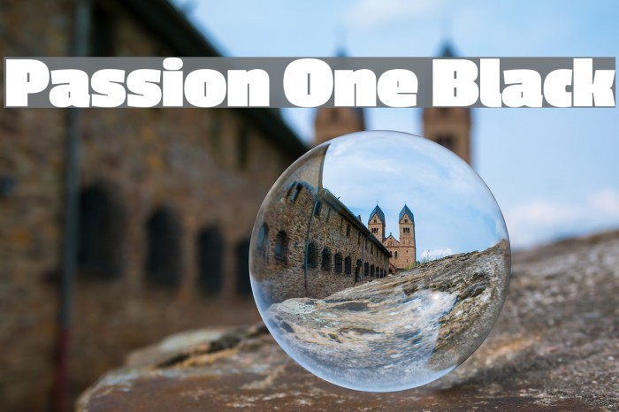 Passion One Black لخطوط تنزيل examples