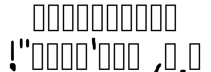 Perefect New Regular Font OTHER CHARS