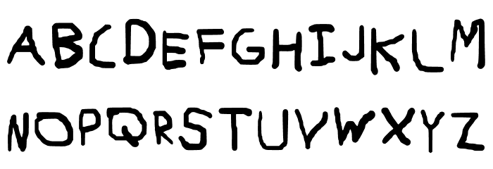 Perefect New Regular Font UPPERCASE