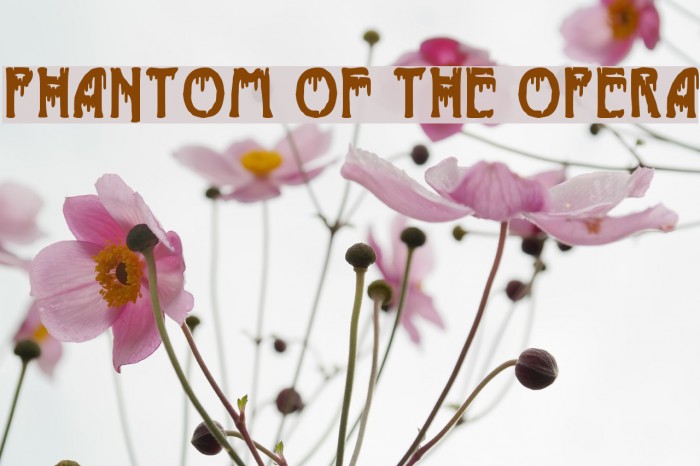 Phantom of the Opera フォント examples