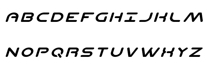 Planet N Expanded Italic 字体 大写