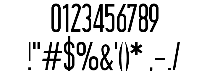 Prozak Light フォント その他の文字